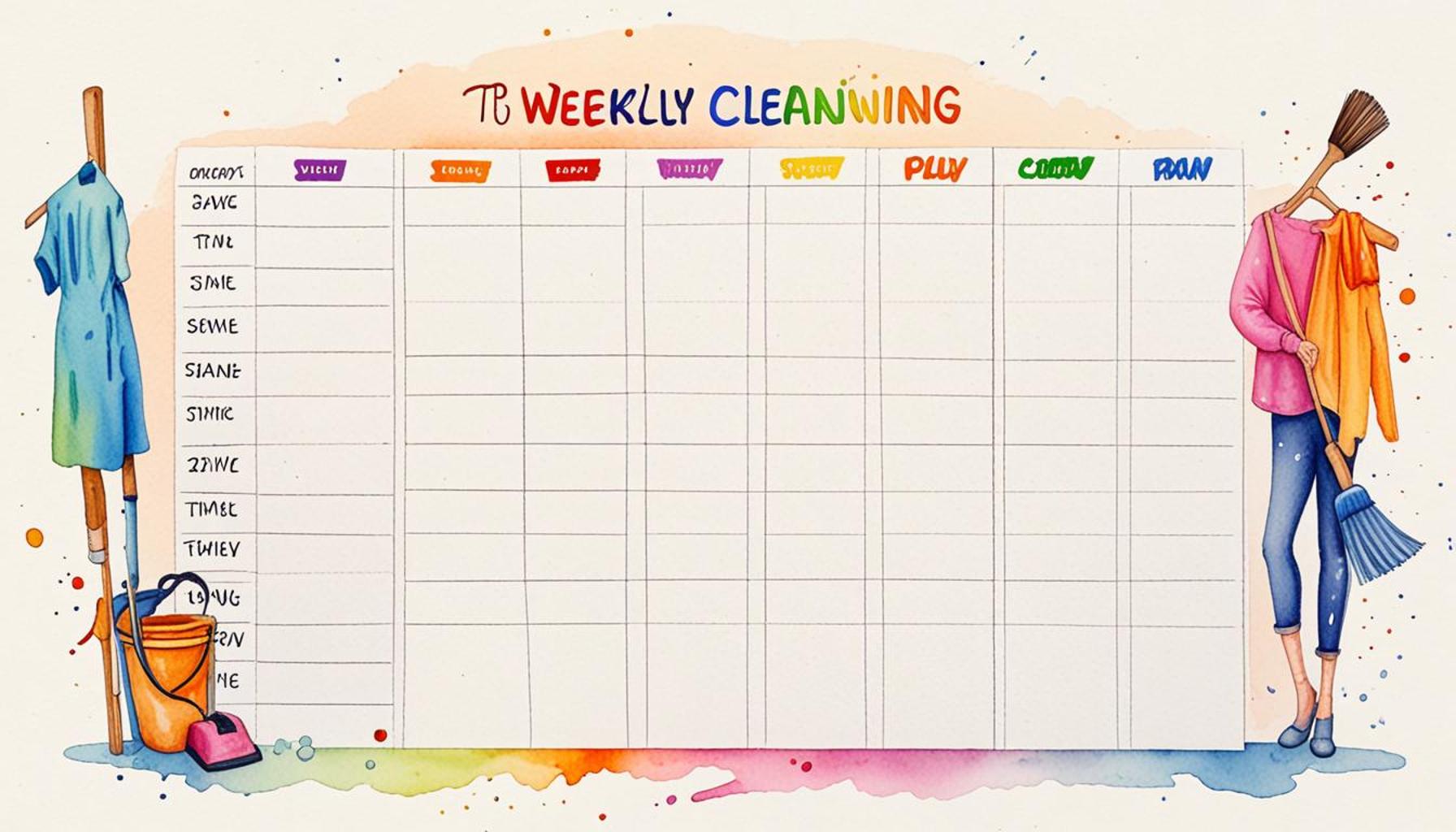 The Power of Scheduling: Creating a Weekly Cleaning Plan to Save Time