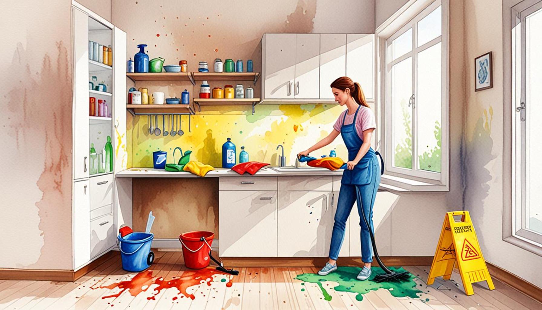 The relationship between cleaning frequency and the durability of surfaces in residential environments