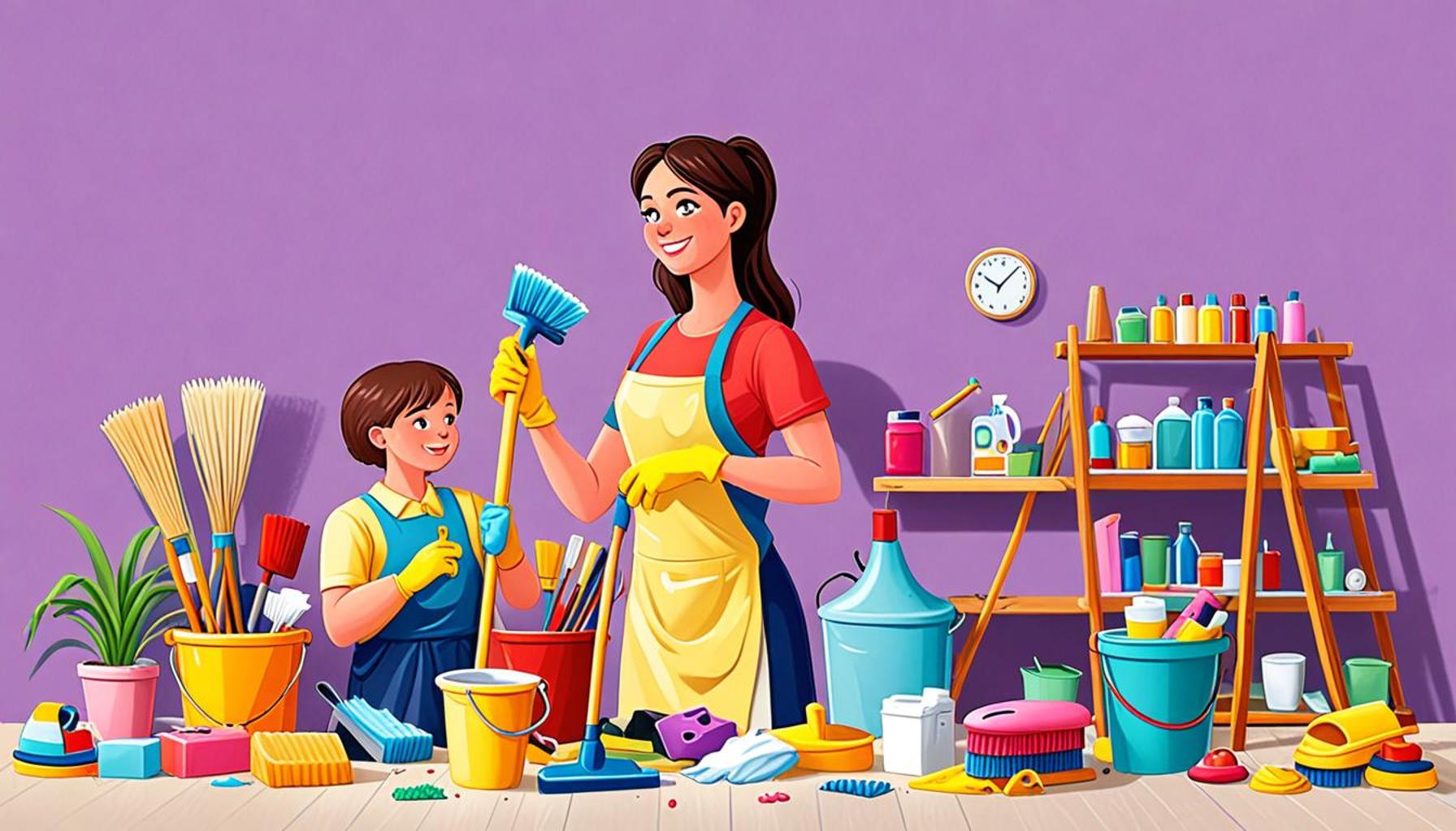 How to delegate cleaning tasks to optimize family time