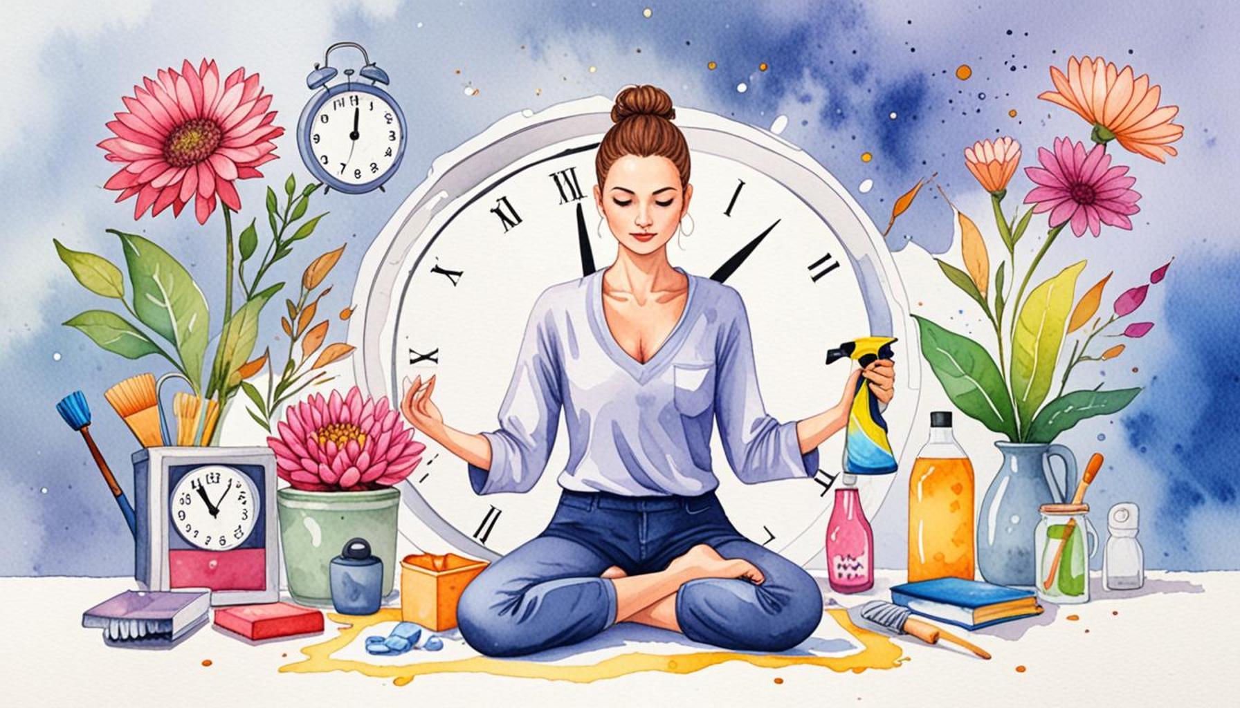 The Role of Mindfulness in Time Management: Enhancing Your Cleaning Routine with Focused Attention